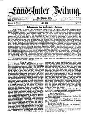 Landshuter Zeitung Mittwoch 1. Februar 1871