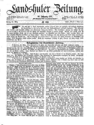 Landshuter Zeitung Freitag 31. März 1871