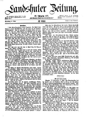 Landshuter Zeitung Samstag 6. Mai 1871