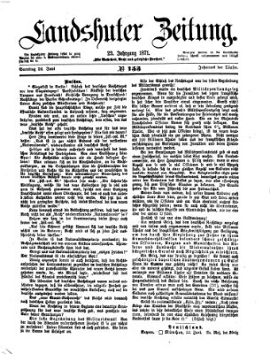 Landshuter Zeitung Samstag 24. Juni 1871