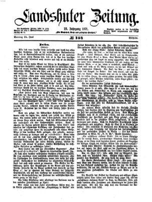 Landshuter Zeitung Sonntag 25. Juni 1871