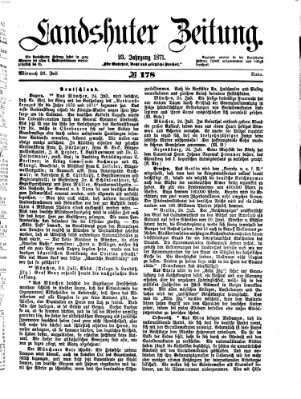 Landshuter Zeitung Mittwoch 26. Juli 1871