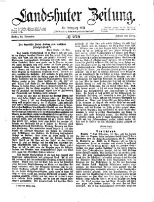 Landshuter Zeitung Freitag 24. November 1871