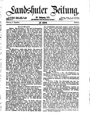Landshuter Zeitung Dienstag 5. Dezember 1871