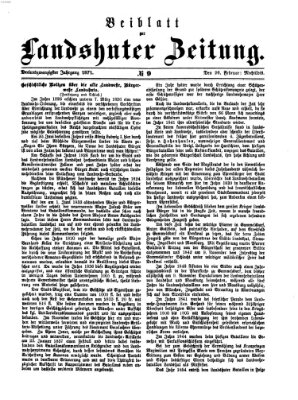 Landshuter Zeitung Sonntag 26. Februar 1871