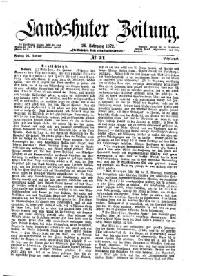 Landshuter Zeitung Freitag 26. Januar 1872