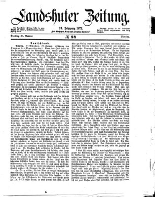Landshuter Zeitung Dienstag 30. Januar 1872