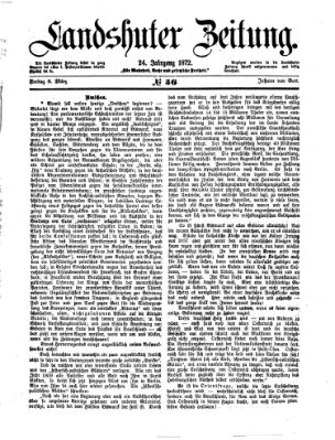 Landshuter Zeitung Freitag 8. März 1872