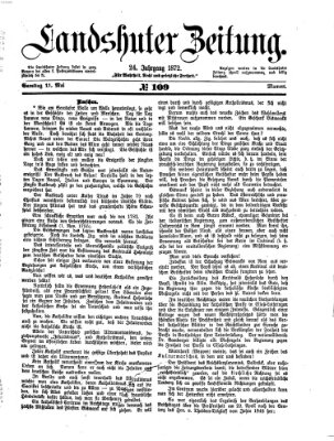 Landshuter Zeitung Samstag 11. Mai 1872