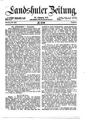 Landshuter Zeitung Dienstag 23. Juli 1872