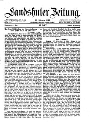 Landshuter Zeitung Donnerstag 8. Mai 1873