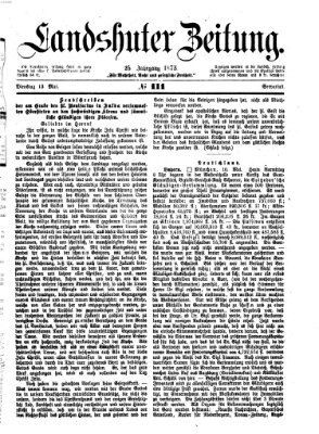 Landshuter Zeitung Dienstag 13. Mai 1873
