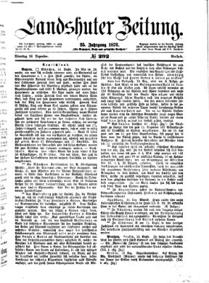 Landshuter Zeitung Dienstag 16. Dezember 1873