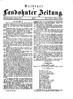 Landshuter Zeitung Montag 6. Januar 1873