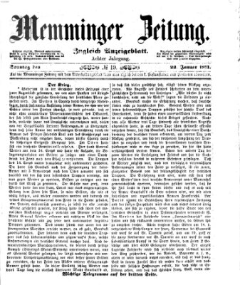 Memminger Zeitung Sonntag 22. Januar 1871