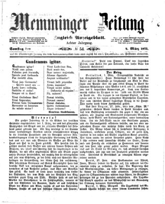 Memminger Zeitung Samstag 4. März 1871