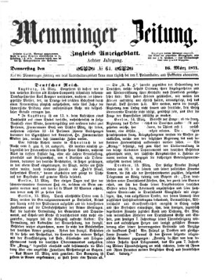 Memminger Zeitung Donnerstag 16. März 1871