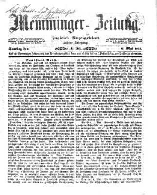 Memminger Zeitung Samstag 6. Mai 1871