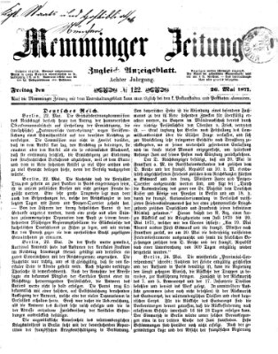 Memminger Zeitung Freitag 26. Mai 1871