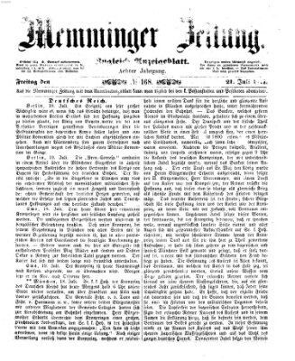 Memminger Zeitung Freitag 21. Juli 1871