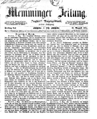 Memminger Zeitung Freitag 11. August 1871