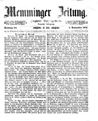 Memminger Zeitung Sonntag 1. September 1872
