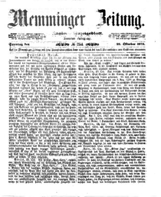 Memminger Zeitung Sonntag 27. Oktober 1872