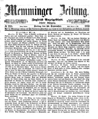 Memminger Zeitung Freitag 26. September 1873
