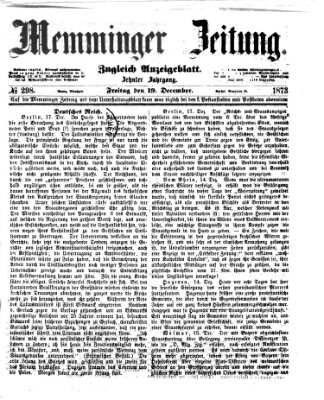 Memminger Zeitung Freitag 19. Dezember 1873