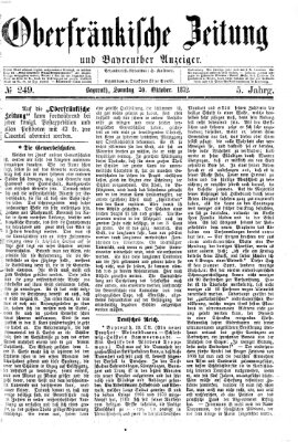 Oberfränkische Zeitung und Bayreuther Anzeiger (Bayreuther Anzeiger) Sonntag 20. Oktober 1872