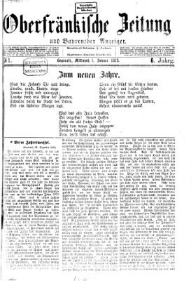 Oberfränkische Zeitung und Bayreuther Anzeiger (Bayreuther Anzeiger) Mittwoch 1. Januar 1873