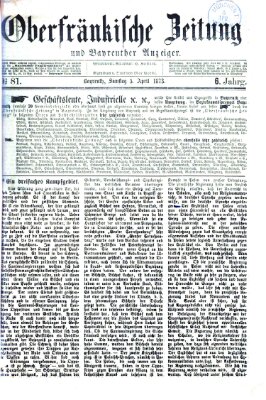 Oberfränkische Zeitung und Bayreuther Anzeiger (Bayreuther Anzeiger)
