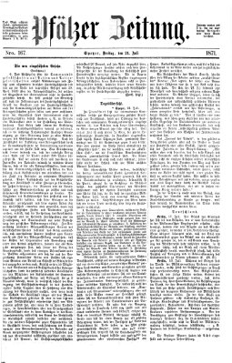 Pfälzer Zeitung Freitag 21. Juli 1871