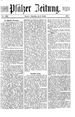 Pfälzer Zeitung Donnerstag 12. Oktober 1871