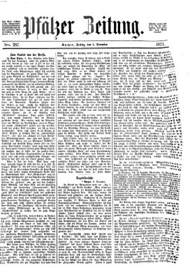 Pfälzer Zeitung Freitag 8. Dezember 1871