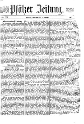 Pfälzer Zeitung Donnerstag 21. Dezember 1871