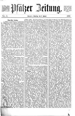 Pfälzer Zeitung Samstag 6. Januar 1872