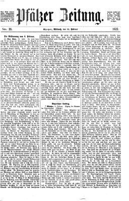 Pfälzer Zeitung Mittwoch 14. Februar 1872