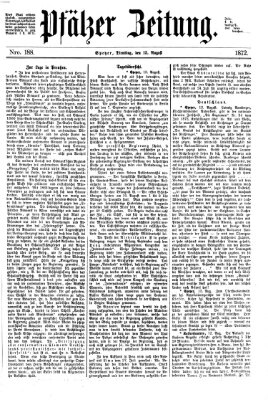 Pfälzer Zeitung Dienstag 13. August 1872