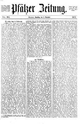 Pfälzer Zeitung Samstag 9. November 1872