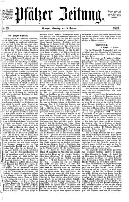 Pfälzer Zeitung Samstag 15. Februar 1873
