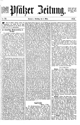 Pfälzer Zeitung Dienstag 4. März 1873