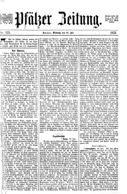 Pfälzer Zeitung Mittwoch 30. Juli 1873