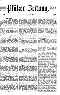 Pfälzer Zeitung Freitag 26. September 1873