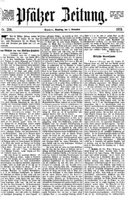 Pfälzer Zeitung Samstag 1. November 1873