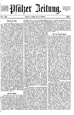Pfälzer Zeitung Freitag 14. November 1873