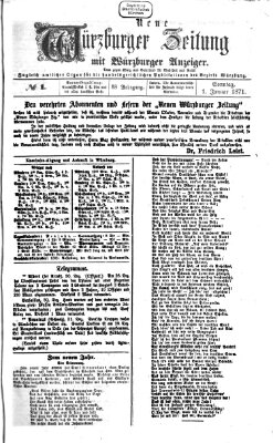 Neue Würzburger Zeitung Sonntag 1. Januar 1871