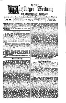 Neue Würzburger Zeitung Donnerstag 9. März 1871