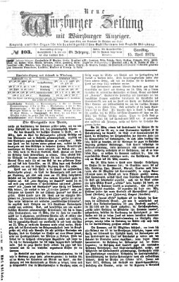 Neue Würzburger Zeitung Samstag 15. April 1871