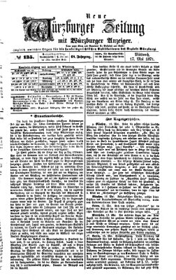 Neue Würzburger Zeitung Mittwoch 17. Mai 1871